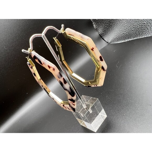 Tortiose Geometric Earrings - Picture 2 of 5